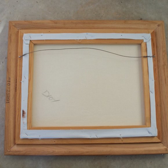 Vintage Rustic Barn Scene by R. Scott Signed & Framed Oil Painting - Picture 4 of 4